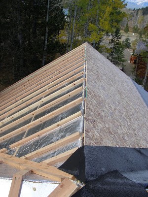 Roof Insulation Panels Installation RAYCORE SIPs - Palmer Cabin