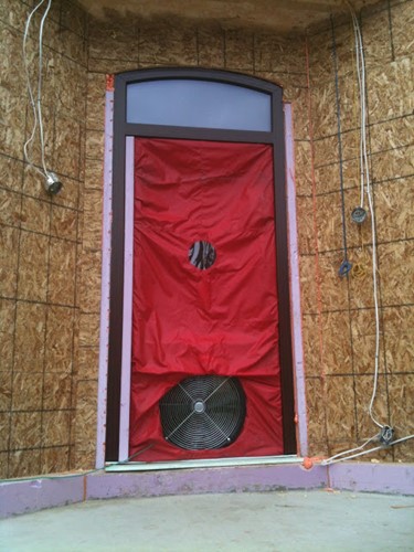 RAYCORE SIPs Blower Door Test Canada Passive House