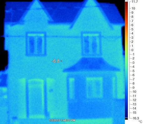 RAY-CORE SIPs Thermal Imaging of Passive House in Canada